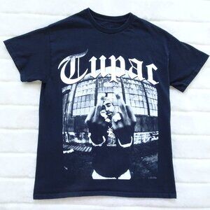 2Pac Tupac Men's T- Shirt  Black & White Medium